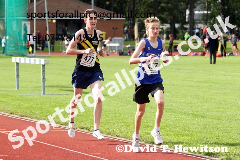 3000 metres, NECAA Open Meeting, Morpeth, Sunday, September 27th. David T. Hewitson/Sports for All Pics